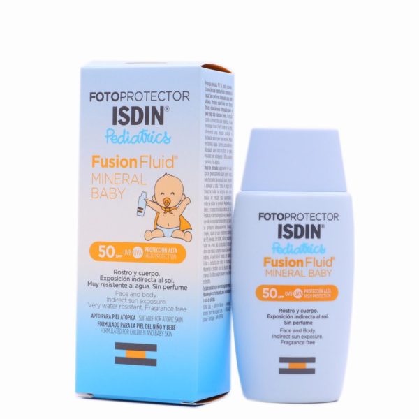 ISDIN | Fotoprotector Pediatrics Fusion Fluid Mineral Baby SPF50 (Protector Solar) - 50 ml