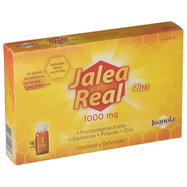 Juanola | Jalea Real Plus (Complemento Alimenticio) - 1000mg 14 Viales de 10ml