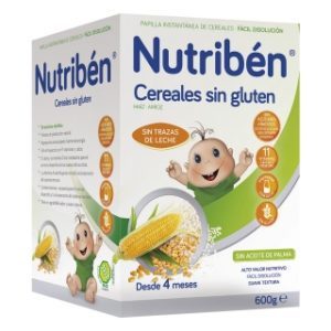 Nutriben | Cereales Sin Gluten (Papilla para Bebé) Maíz y Arroz