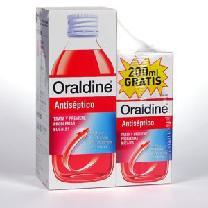 Oraldine | Colutorio Antiséptico Antibacterial (Uso Diario) - 400ml + 200ml