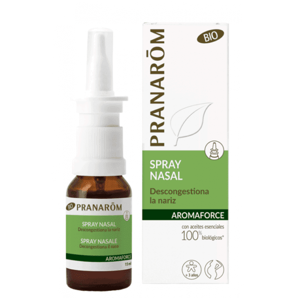 Pranarom | Aromaforce Spray Nasal BIO Descongestionante Sin Alcochol - 15ml